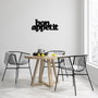 Wallity Bon Appetit 2 Accesorio Decorativo de Pared de Metal Negro